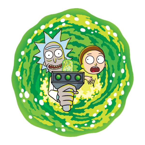 Imagem de centro do Rick and Morty